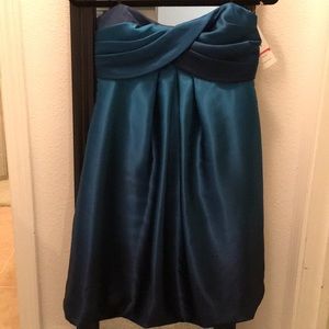 NWT Strapless Peacock Ombré Size 7/8 Dress